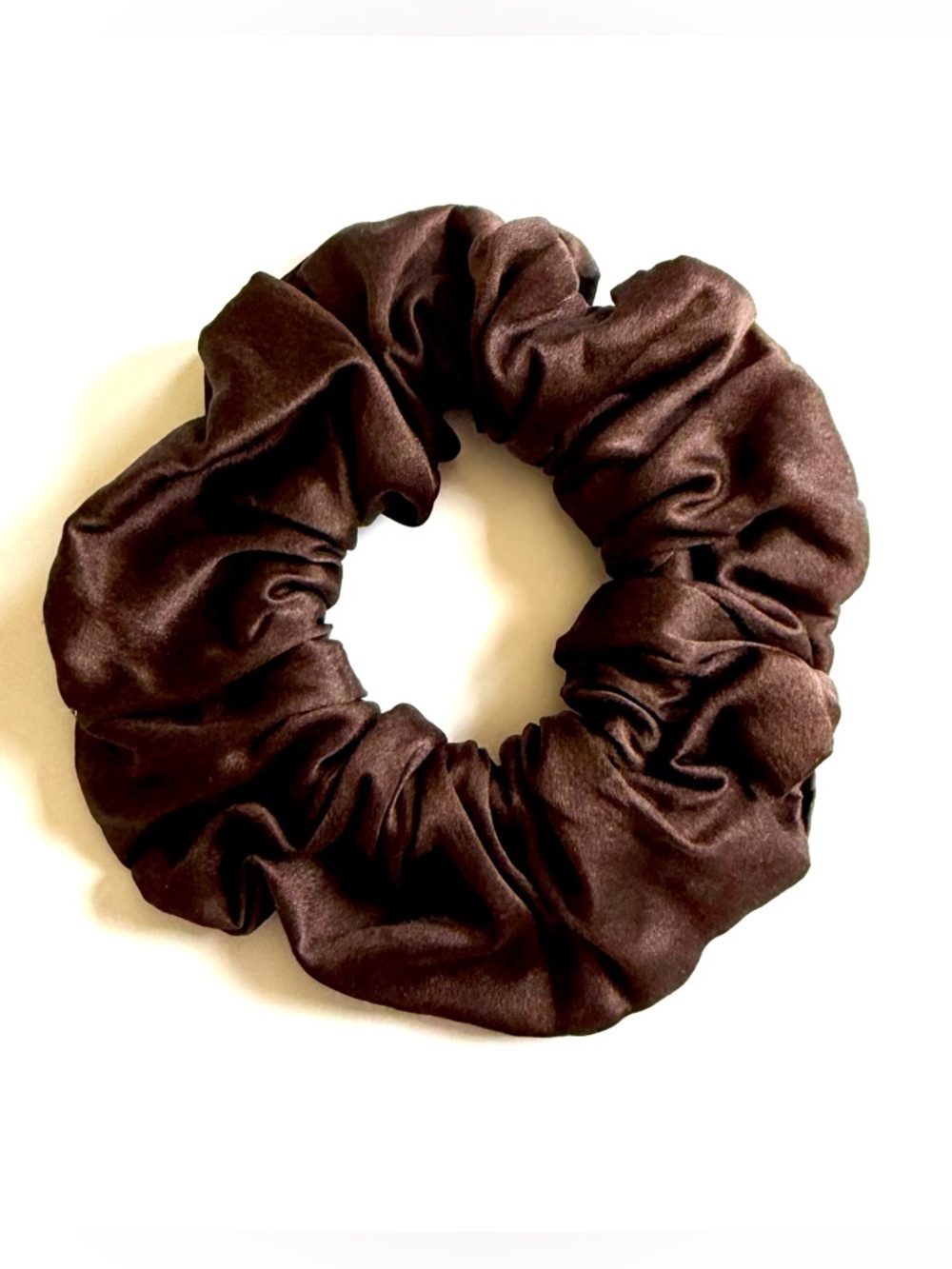 LilySilk Silk Brown Hair Scrunchie - Classic Women’s Hair Accessory